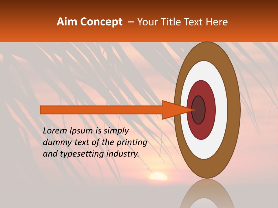 Sunset On The Sea PowerPoint Template