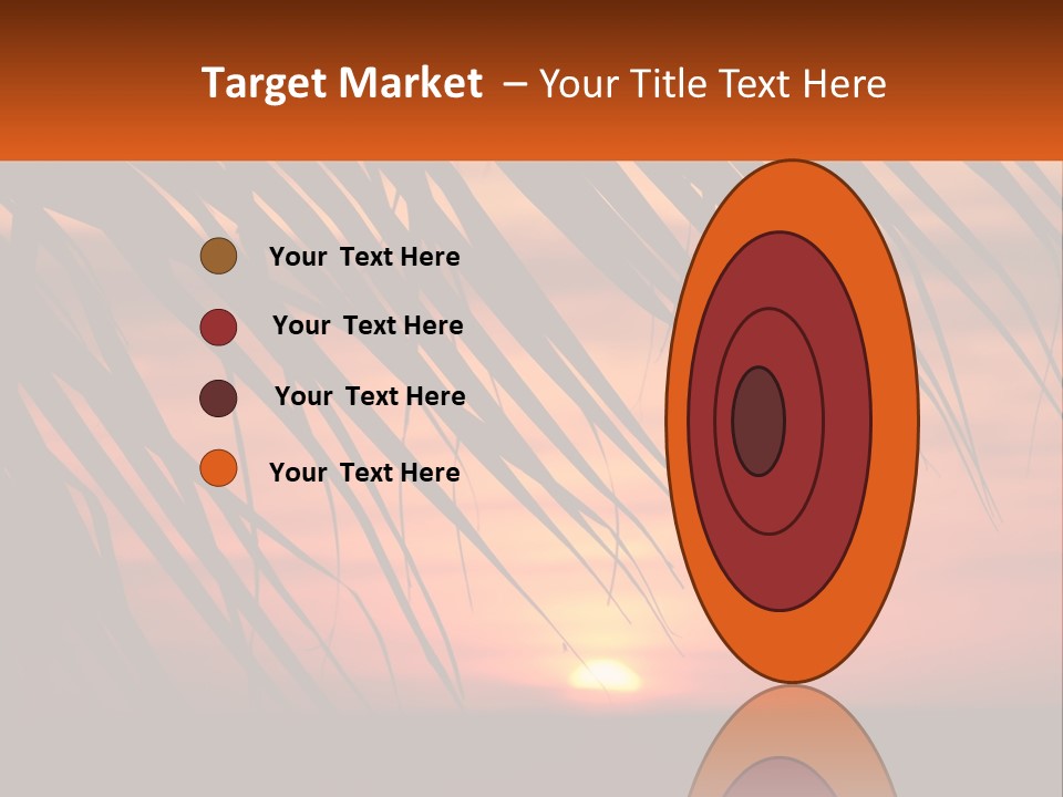 Sunset On The Sea PowerPoint Template