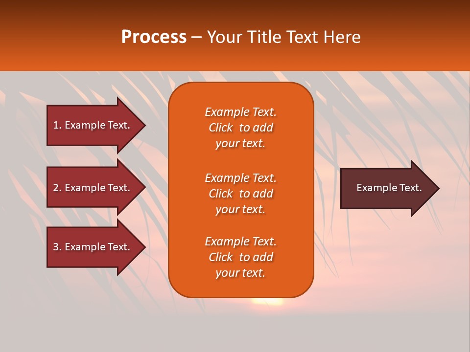 Sunset On The Sea PowerPoint Template