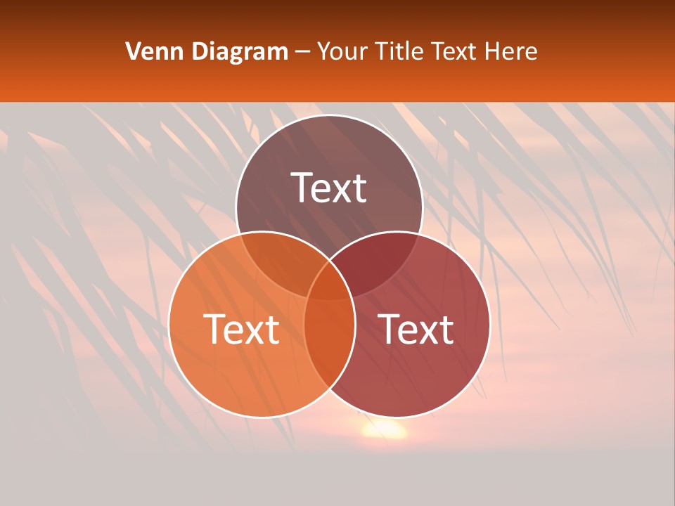 Sunset On The Sea PowerPoint Template