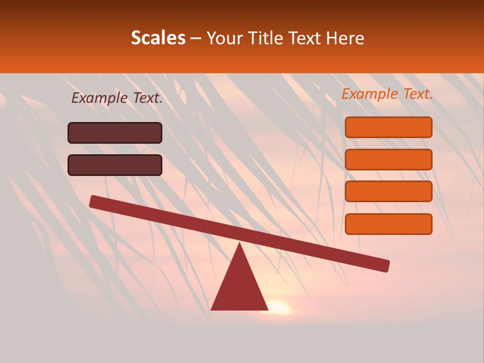Sunset On The Sea PowerPoint Template