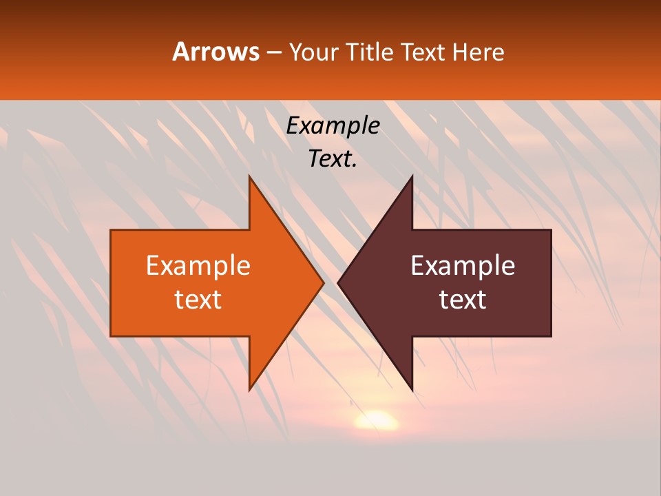 Sunset On The Sea PowerPoint Template