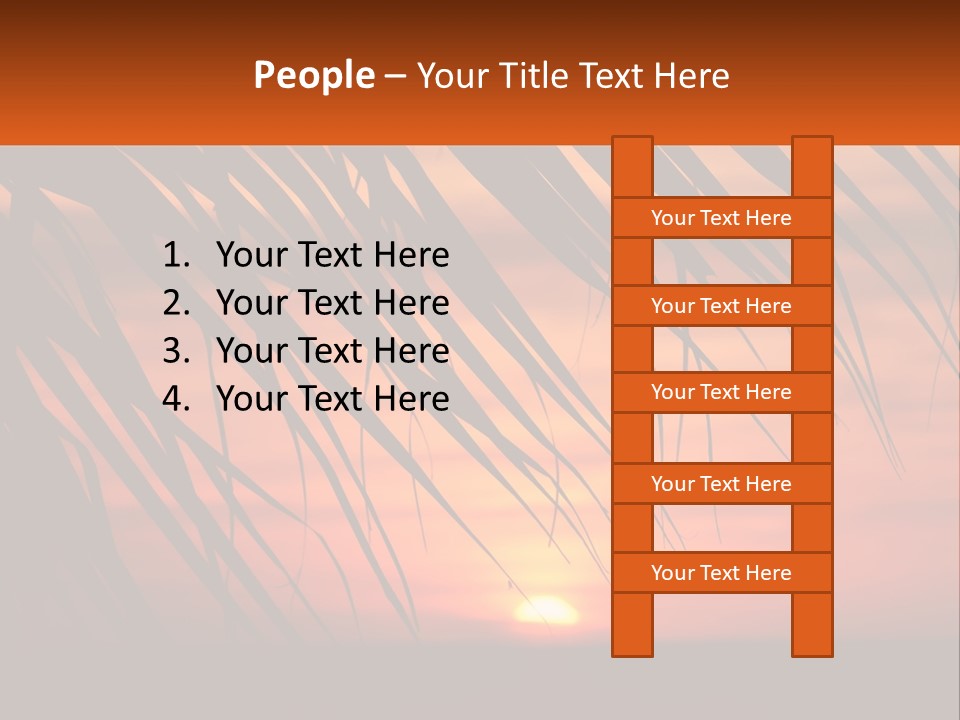 Sunset On The Sea PowerPoint Template