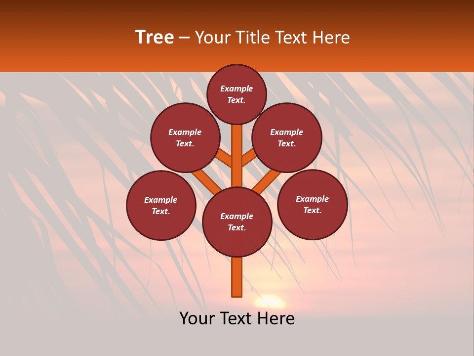 Sunset On The Sea PowerPoint Template