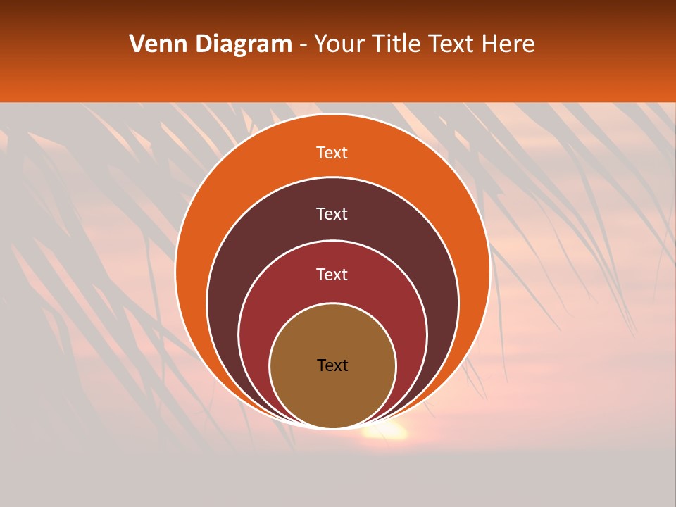 Sunset On The Sea PowerPoint Template
