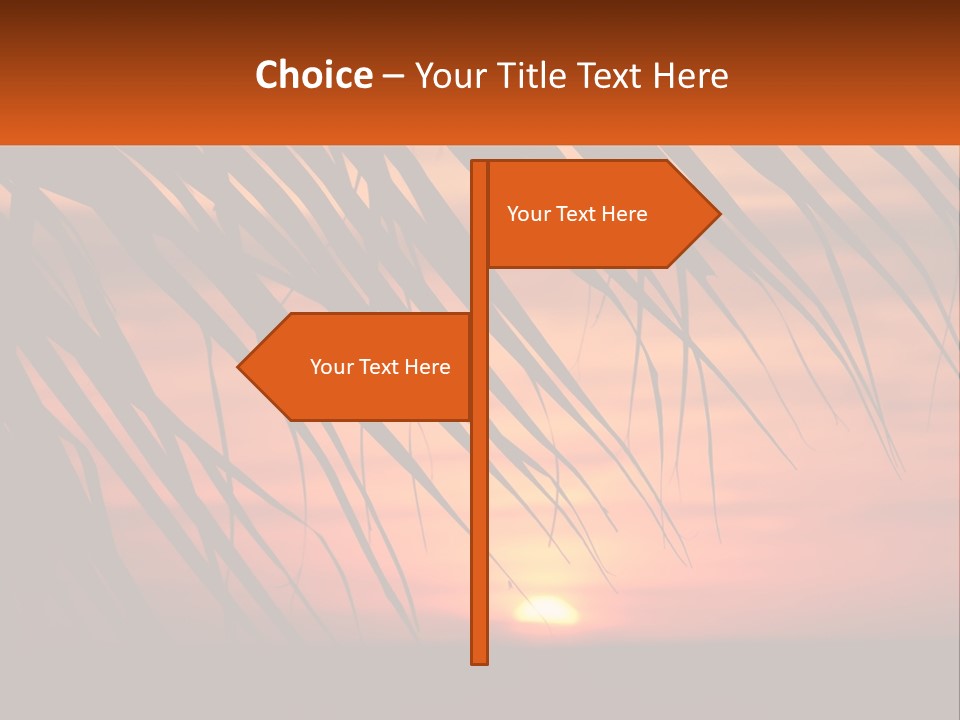 Sunset On The Sea PowerPoint Template