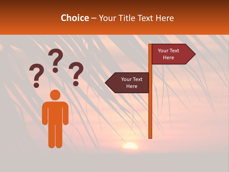 Sunset On The Sea PowerPoint Template