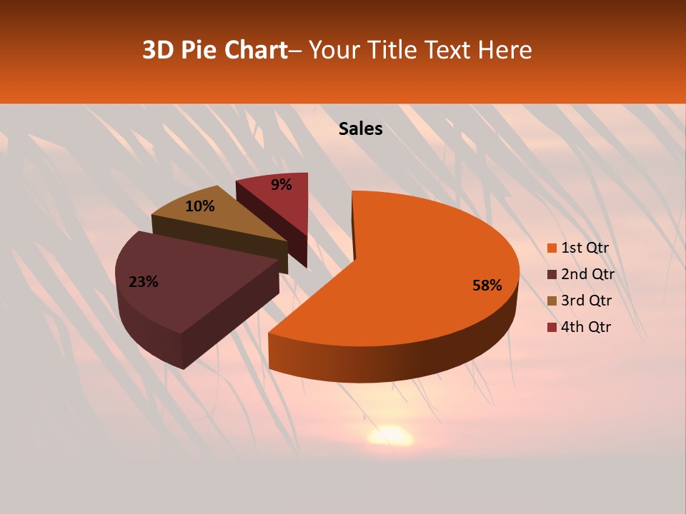 Sunset On The Sea PowerPoint Template