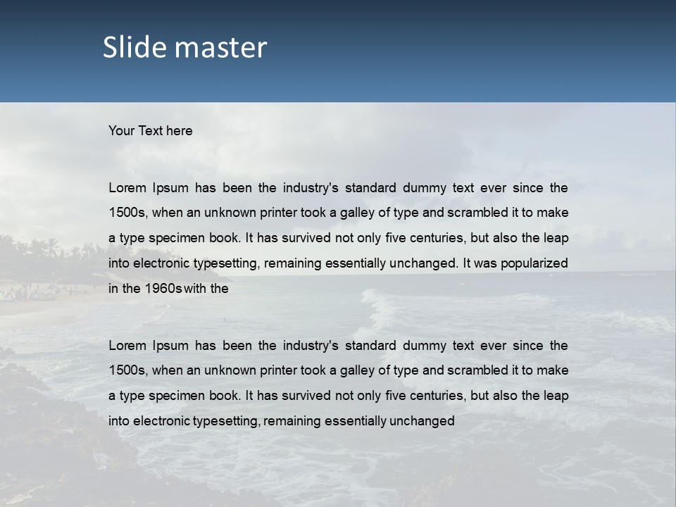 By The Sea PowerPoint Template