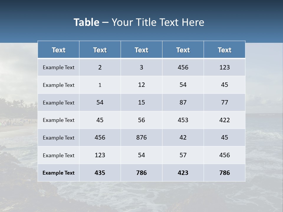 By The Sea PowerPoint Template