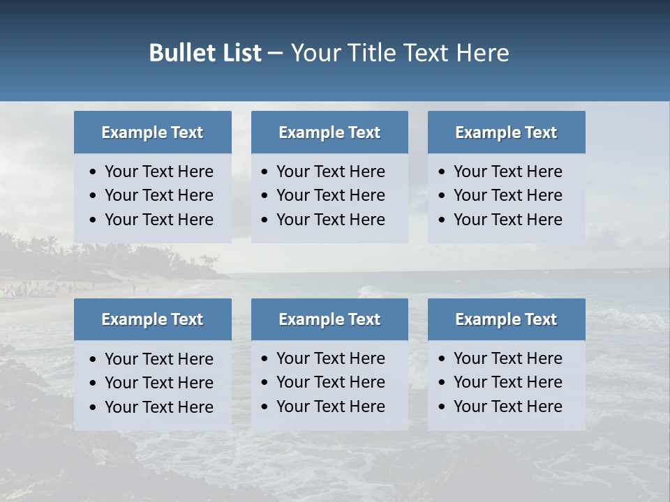 By The Sea PowerPoint Template