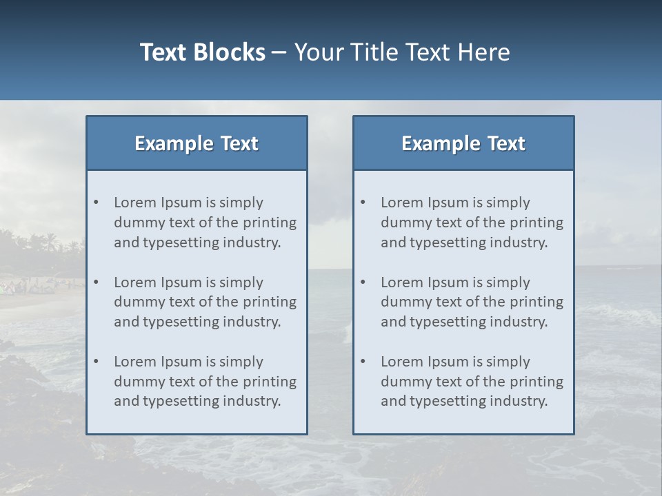 By The Sea PowerPoint Template