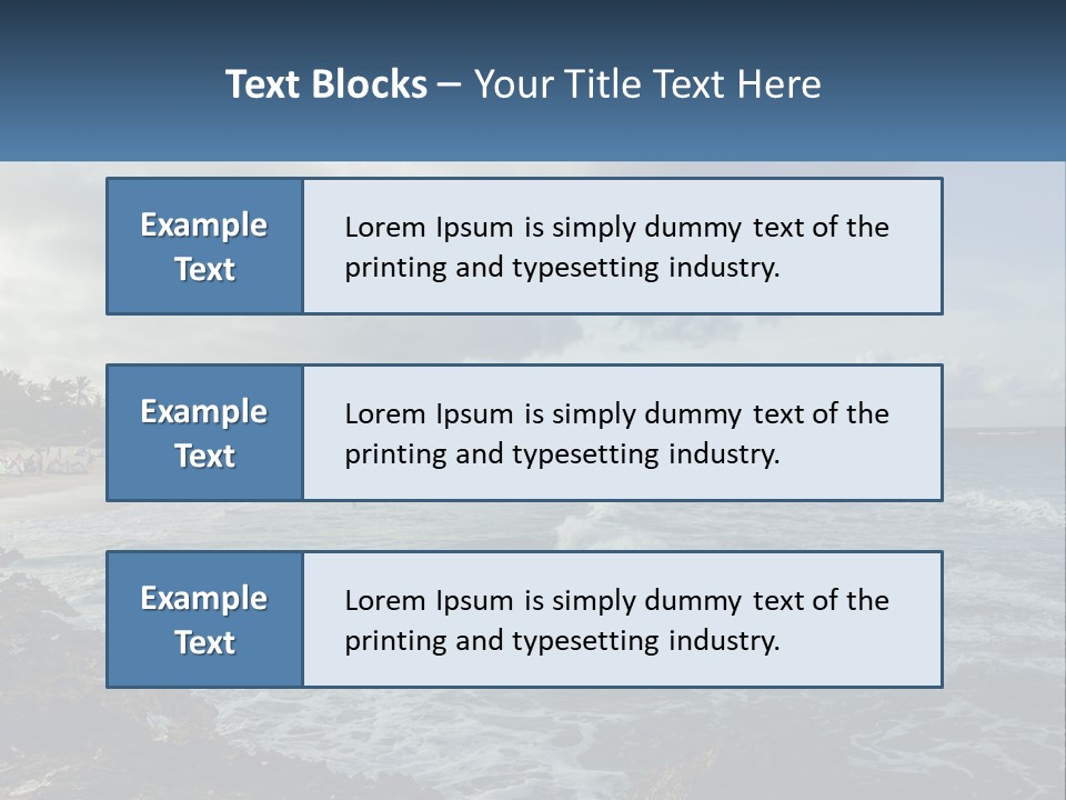 By The Sea PowerPoint Template