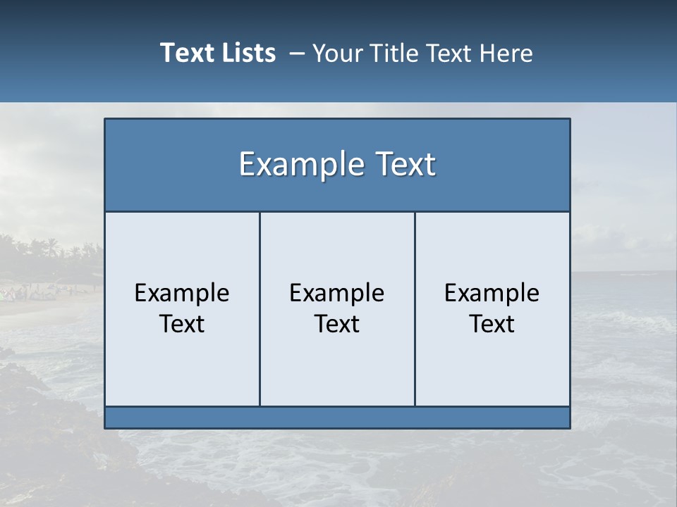 By The Sea PowerPoint Template
