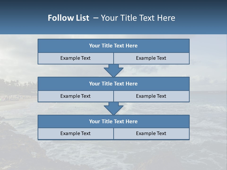 By The Sea PowerPoint Template