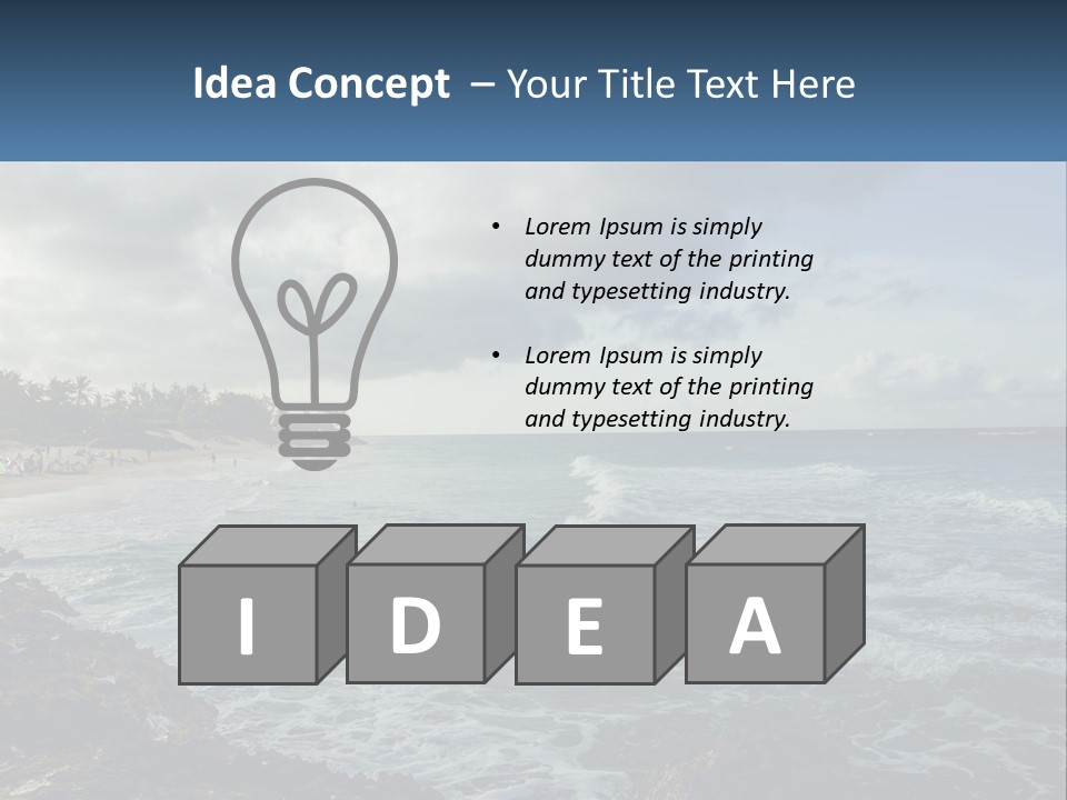 By The Sea PowerPoint Template