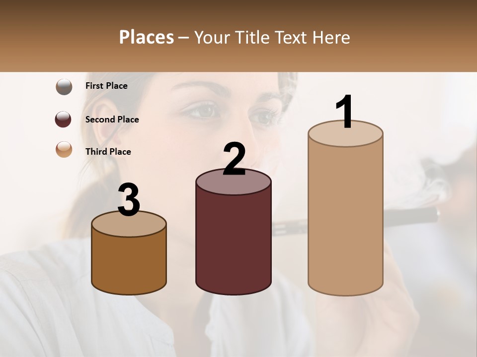 Smoking Girl PowerPoint Template