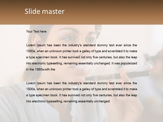 Smoking Girl PowerPoint Template