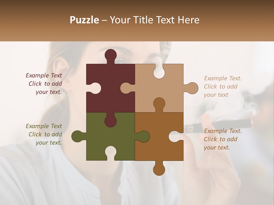 Smoking Girl PowerPoint Template