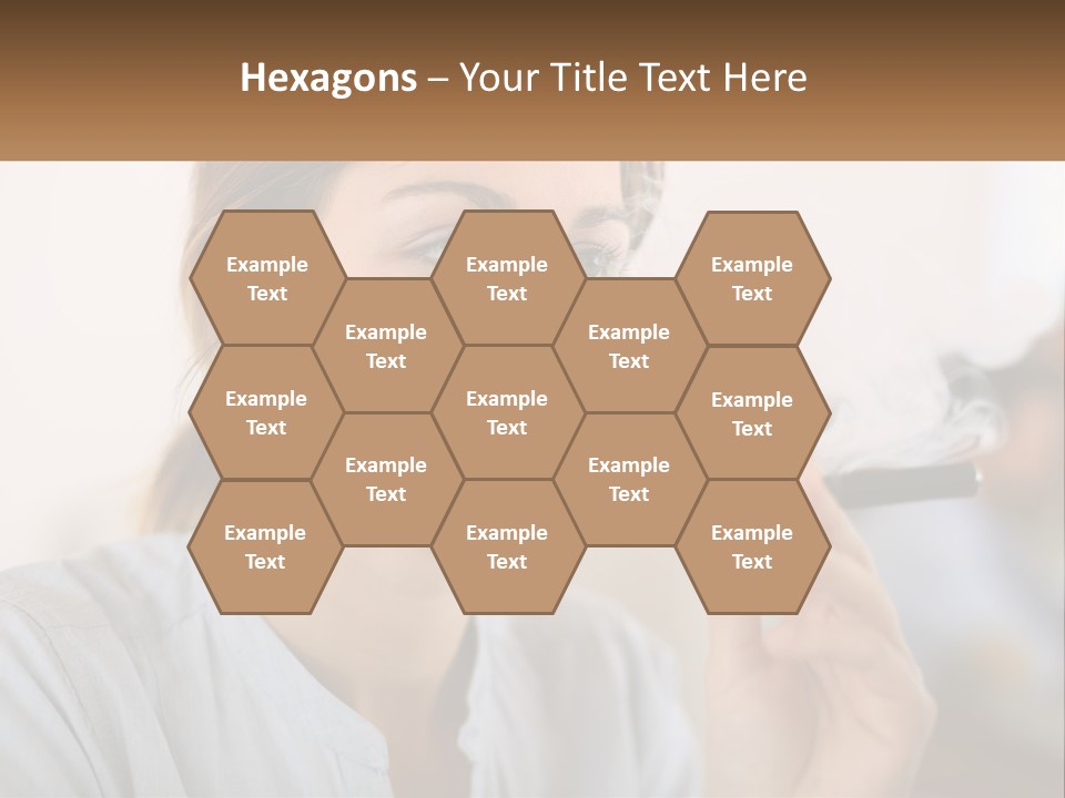 Smoking Girl PowerPoint Template