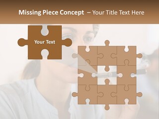 Smoking Girl PowerPoint Template