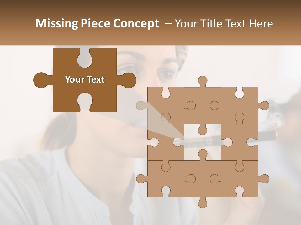 Smoking Girl PowerPoint Template