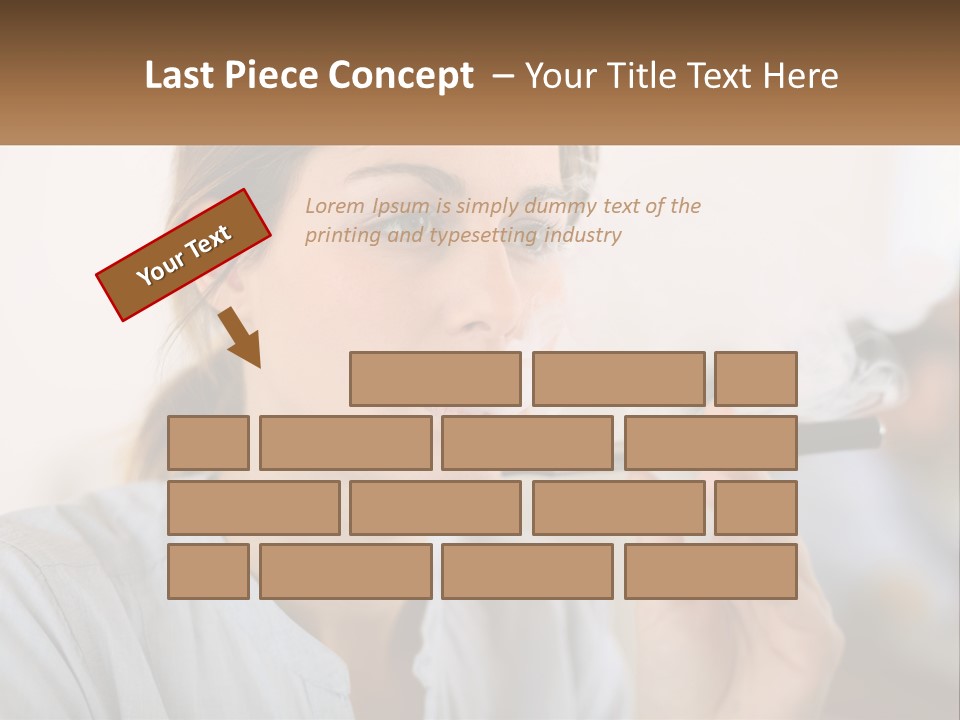 Smoking Girl PowerPoint Template