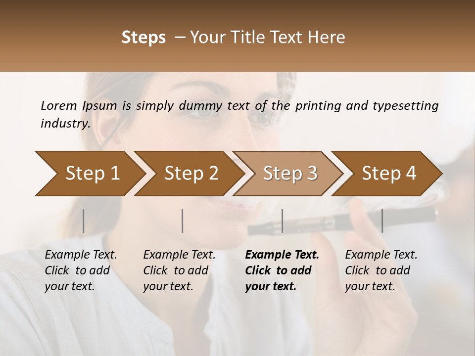 Smoking Girl PowerPoint Template