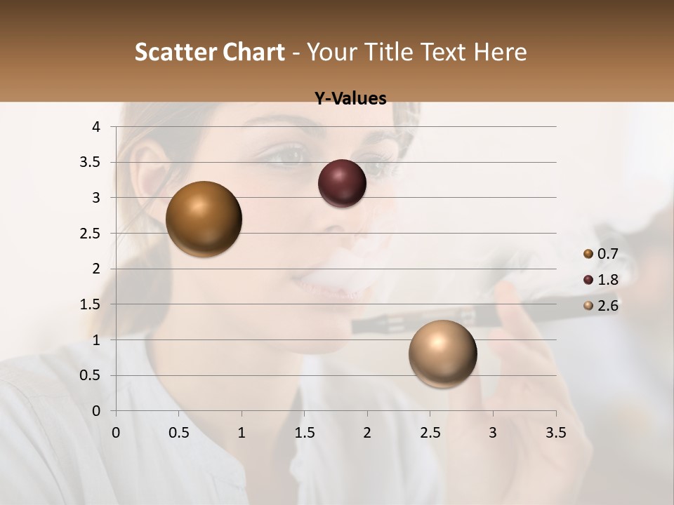 Smoking Girl PowerPoint Template