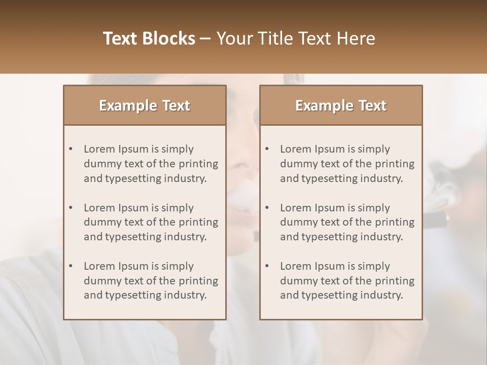 Smoking Girl PowerPoint Template