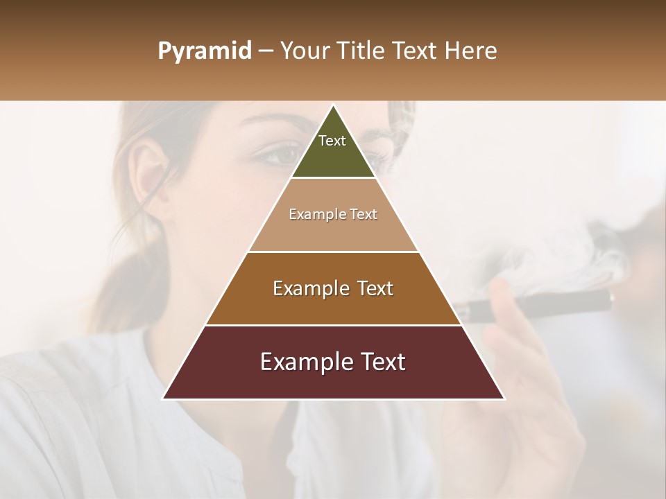 Smoking Girl PowerPoint Template