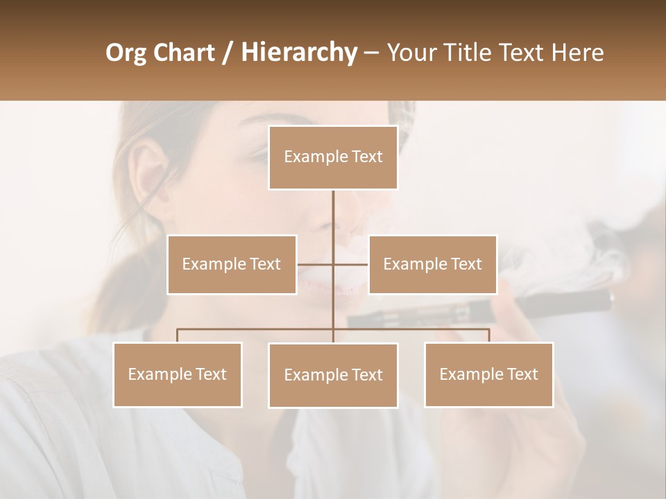 Smoking Girl PowerPoint Template