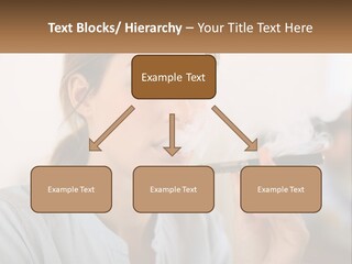 Smoking Girl PowerPoint Template