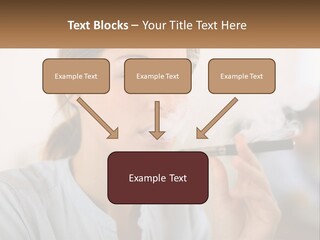 Smoking Girl PowerPoint Template