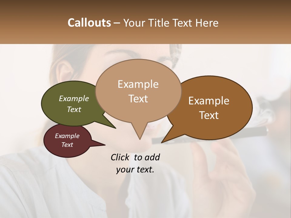 Smoking Girl PowerPoint Template