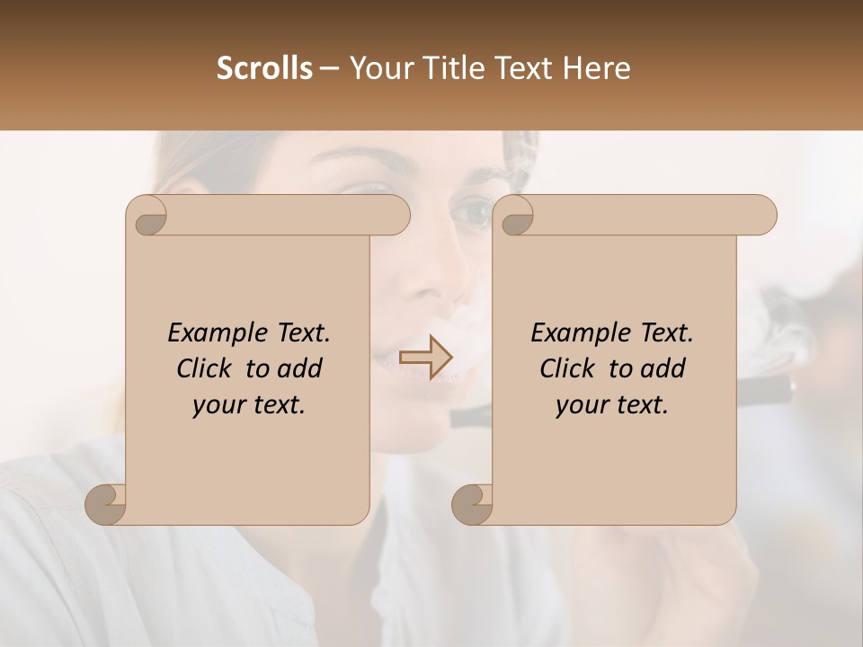 Smoking Girl PowerPoint Template