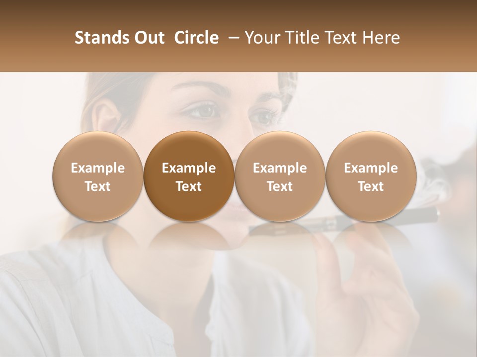 Smoking Girl PowerPoint Template