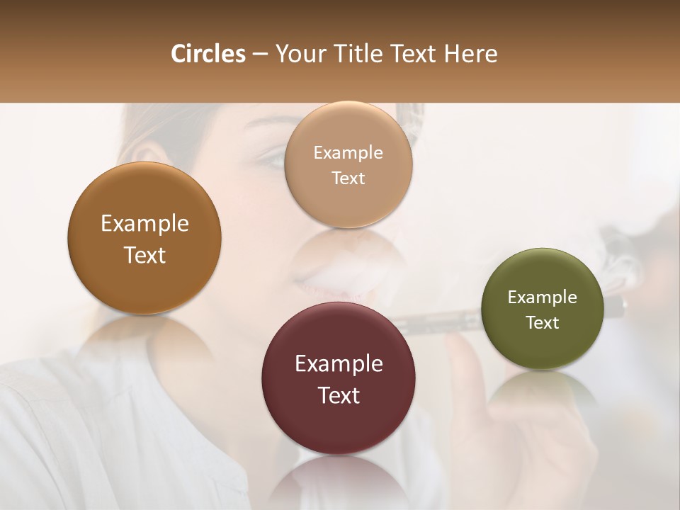 Smoking Girl PowerPoint Template