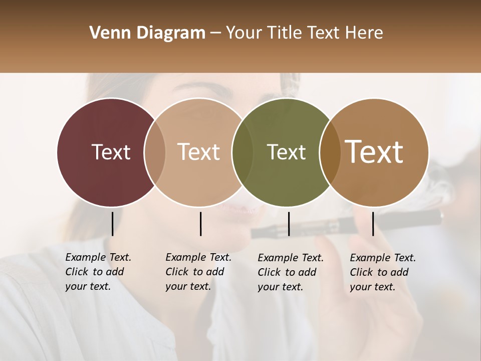 Smoking Girl PowerPoint Template