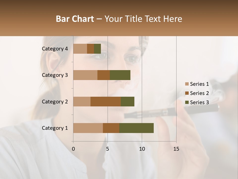 Smoking Girl PowerPoint Template