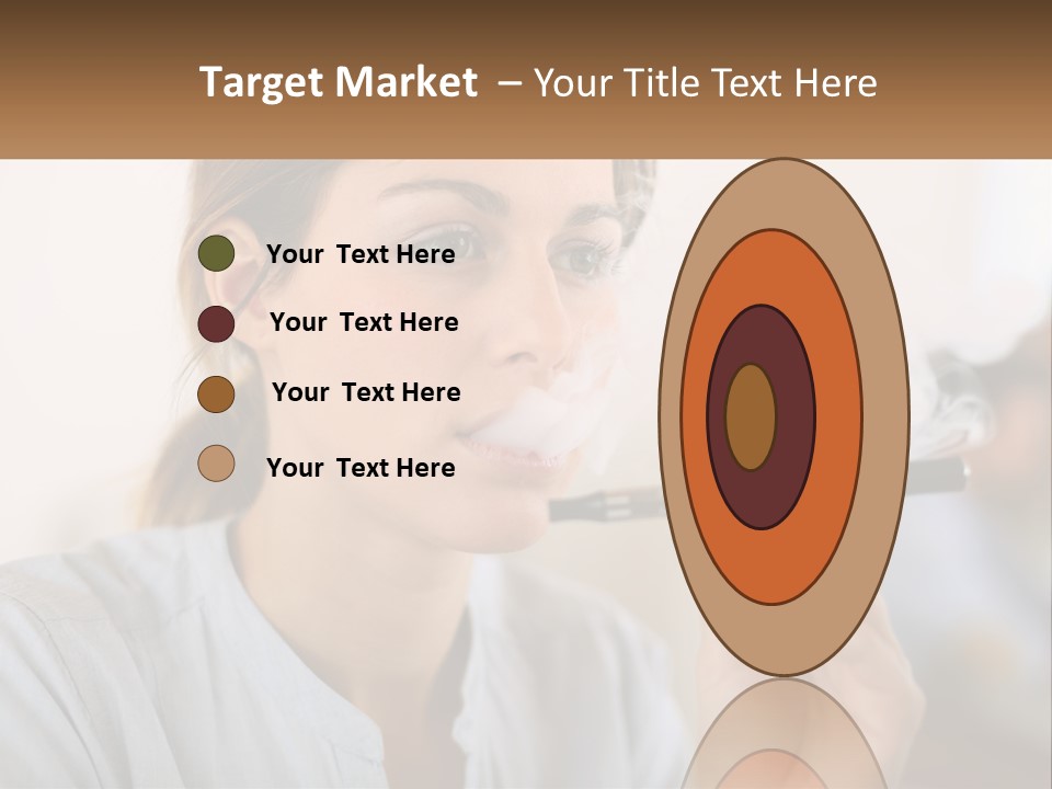 Smoking Girl PowerPoint Template