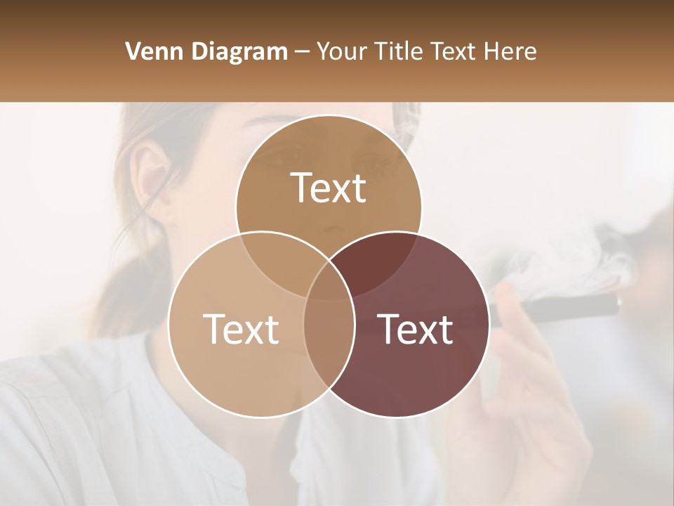 Smoking Girl PowerPoint Template