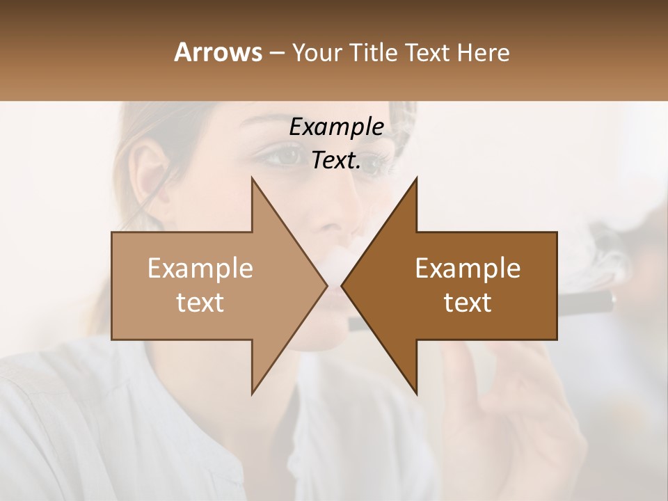 Smoking Girl PowerPoint Template