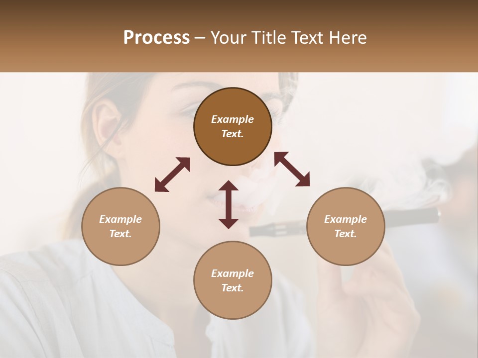 Smoking Girl PowerPoint Template