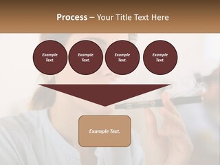 Smoking Girl PowerPoint Template