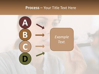 Smoking Girl PowerPoint Template