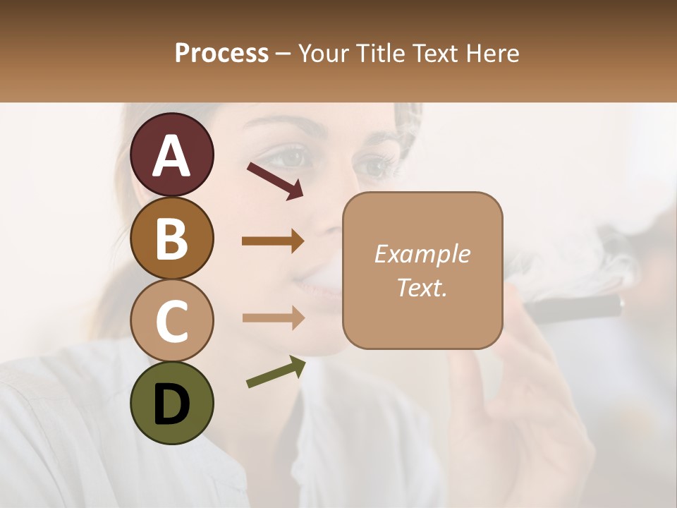 Smoking Girl PowerPoint Template