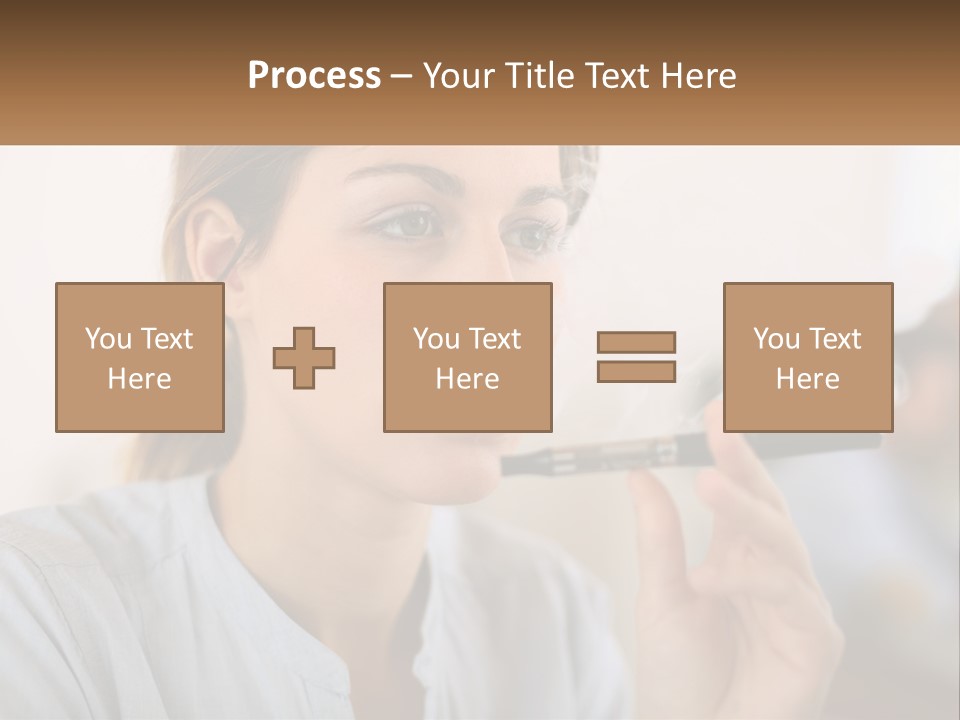 Smoking Girl PowerPoint Template