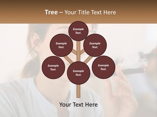 Smoking Girl PowerPoint Template