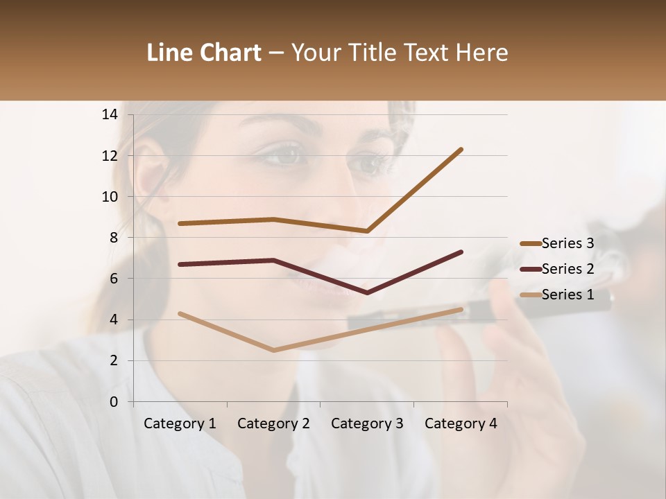 Smoking Girl PowerPoint Template